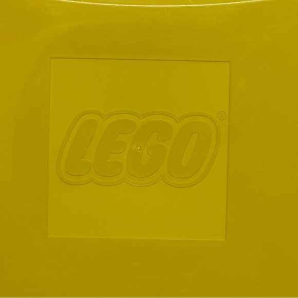 LEGO Storage Case Yellow Hard Plastic Latching Storage Empty Box Divider - Picture 6 of 16